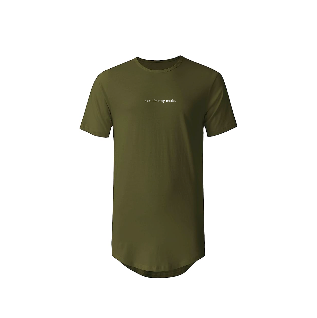 ISMM Droptail Long Tee in Forest