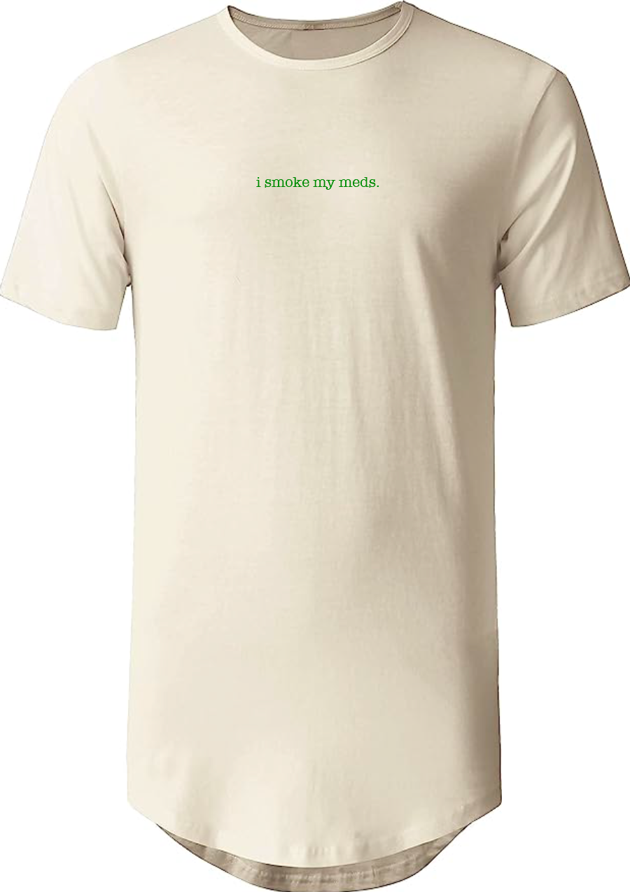 ISMM Droptail Long Tee in Almond